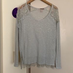 Light grey long sleeve